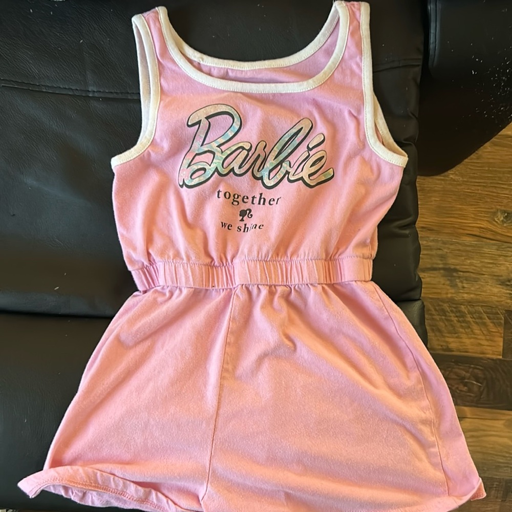 Girls size 7/8  Barbie romper.